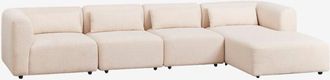Sklum Sklum - Sof&aacute; Modular Chaise Longue Derecho De 4 Piezas Fogler