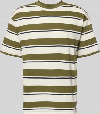 Blend T-Shirt mit Streifenmuster Modell KYRAN in Offwhite, Gr&ouml;&szlig;e 3XL