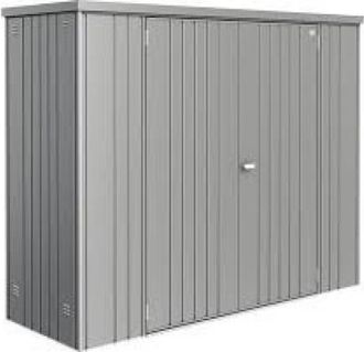 BIOHORT Armario Metalico Biohort Alto Jardin Color Gris Cuarzo Metalizado 230