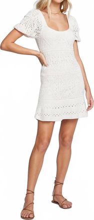 Saltwater Luxe Lizia Mini Knit Dress In Vanilla