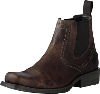 Ariat Mens Midtown Rambler Western Boots in Barn Brown, D Medium Width, Size 10.5, by Ariat
