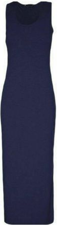 Generic Women Ladies Jersey Long Summer Vest Racer Muscle Back Maxi Dress Plus Size 8-26 (XXXL (24-26), Navy)