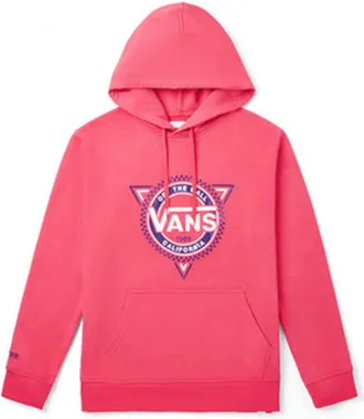 Vans Casual Sports Printing hooded Drawstring Couple Style Rose Red VN0A48CD0HI