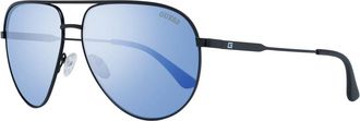 Guess Zwarte Aviator Zonnebril Spiegelglas - Heren - Zonnebrillen - Zwart - ONE Size - Accessoires