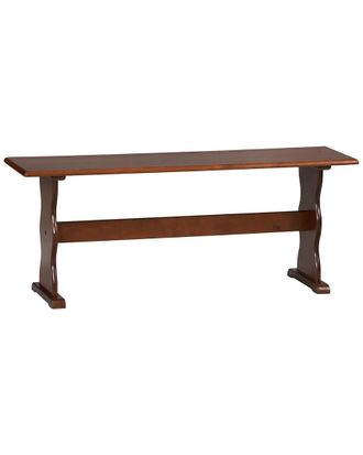 Linon Chelsea Walnut Bench