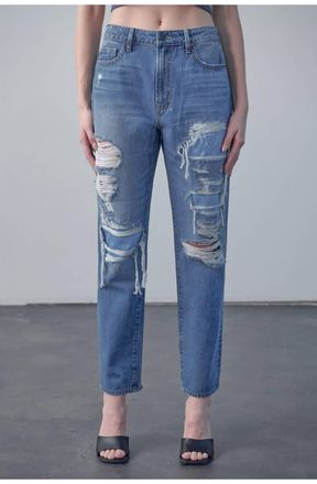 Hidden Jeans Tracey High Rise Straight Leg Jean In Dark Wash