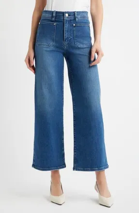 Frame Denim Le Slim Palazzo Crop Wide Leg Jeans in Archive at Nordstrom, Size 26