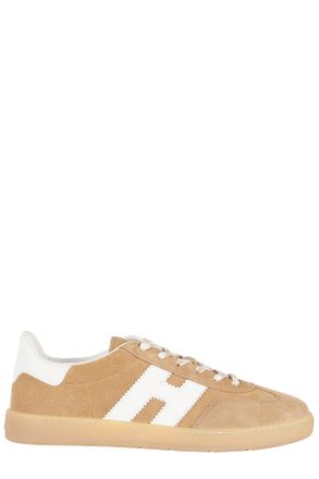 Hogan Beige Cool Laced Suede Sneakers