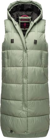Marikoo Sayorii dames winterbodywarmer - lang, warm & met capuchon