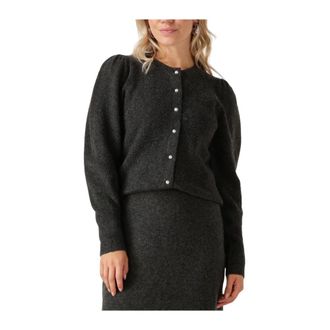 Notre-V Truien & Vesten, Dames, Grijs, XS, Polyester, Grijze Gebreide Trui voor Vrouwen