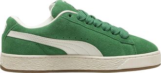 Puma Heren XL Su&egrave;de Trainers (Groen, Wit)