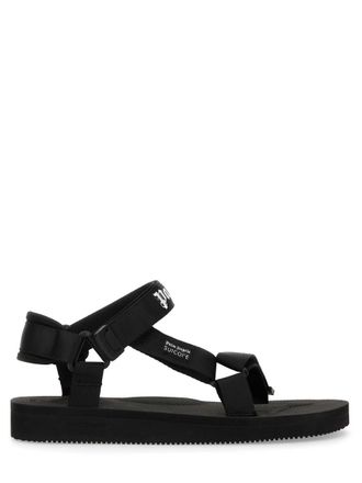 サンダル・ミュール Palm Angels Sandals Sandals - Palm Angels - Black/White - Leather