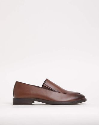 Jacamo Leather Look Formal Slip On Extra Wide