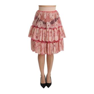 Dolce & Gabbana Dames, Rokken, Roze, Maat: XS Katoen