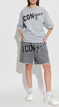 Dsquared2 T-shirt With Logo, Womens, Grey