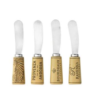 Twine Cork Handled Cheese Spreader Set of 4 in Silver at Nordstrom