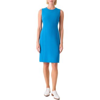 Akris Sleeveless Wool Sheath Dress in Twilight at Nordstrom, Size 10