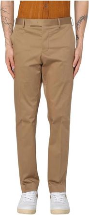 Pantaloni Torino Slim Fit Casual Modderkleurige Broek - Heren - Chinos - Bruin - XL - Katoen - Broeken