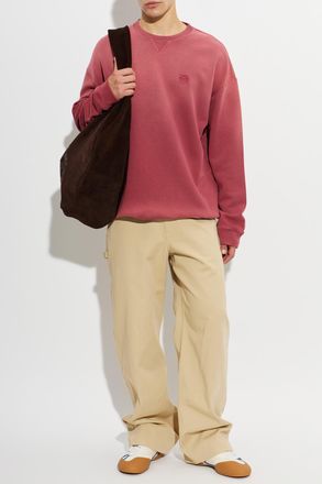 Loewe Sweatshirt With Embroidered Logo, Mens, Red