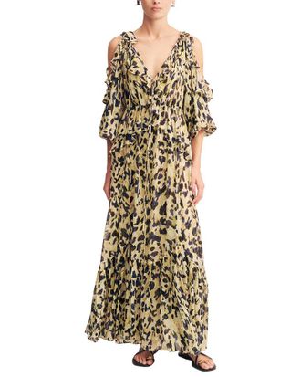 Shona Joy Kinetic Ruffle Drawstring Maxi Dress