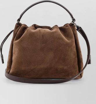 Brunello Cucinelli suede shoulder bag