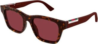 Gucci Sunglasses, male, Brown, Size: 52 MM Square Frame Sunglasses