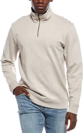 Vince Mock Neck 1/4-Zip Sweater