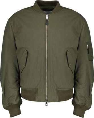 Givenchy Bomber Jackets, male, Green, Size: M Bomber Couture Seam Jacket