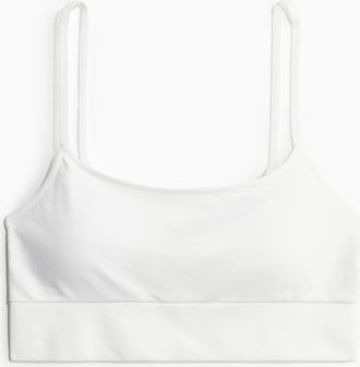 H&M Wattiertes Bralette Seamless - White