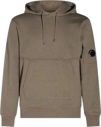 C.P. Company Diagonal Raised Fleece Hoodie - Heren - Hoodies - Groen - L - Katoen - Hoodies & sweatvesten