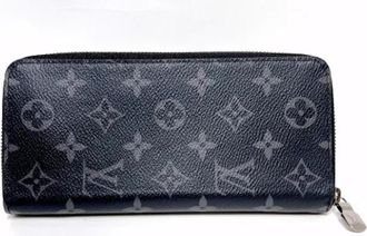 Louis Vuitton Vintage, unisex, Zwart, ONE Size, Pre-owned Canvas Wallet
