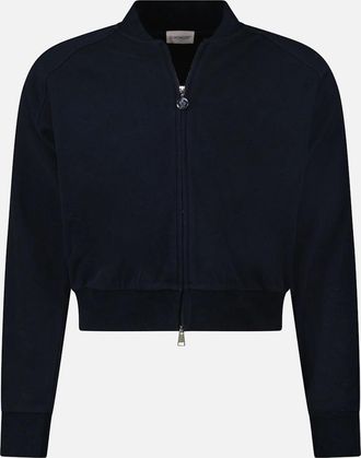 Moncler Womens Moncler Classic Bomber Jacket - Navy - Size: 10/8