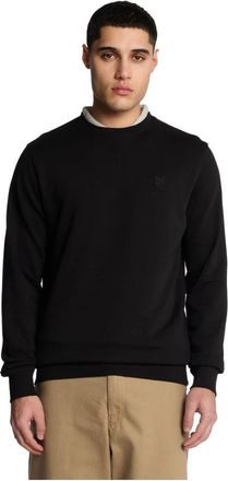 Lyle & Scott Middenlaag Superfijne Ronde Hals Sweatshirt - Heren - Sweatshirts - Zwart - 2XL - Hoodies & sweatvesten