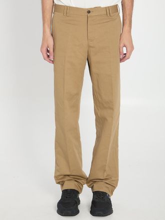 Pantaloni Torino Cotton And Linen Trousers