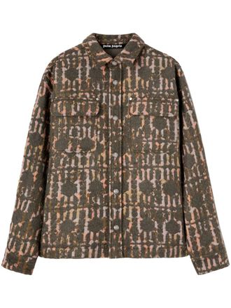 Palm Angels Giacca con stampa - Verde