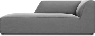 BLOOMINGLOFT Chaiselongue Sao 181 x 93 cm, mit Samtbezug - Armlehne rechts