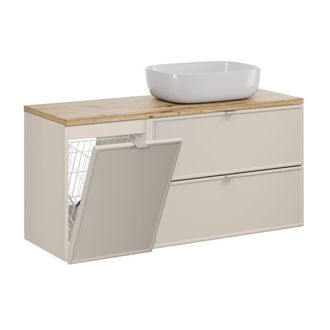 Petits Meubles Mueble lavabo cesto de ropa estratificado 120.6cm