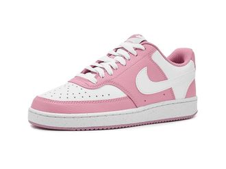 Nike Court Vision Low Next Nature Womens Shoes Elemental Pink/White : 10.5 B - Medium, Faux Leather