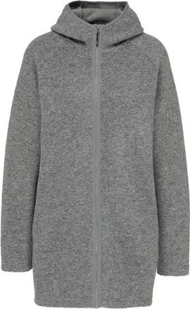 Stoic MerinoPile RissnaSoftSt. Long Jacket Merinojacke f&uuml;r Damen | grau