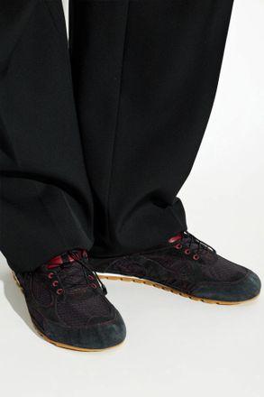 Bottega Veneta Orbit Flash Sports Shoes, Mens, Black