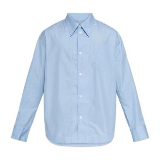 Ami Formal Shirts, male, Blue, Size: XL Oversized Shirt