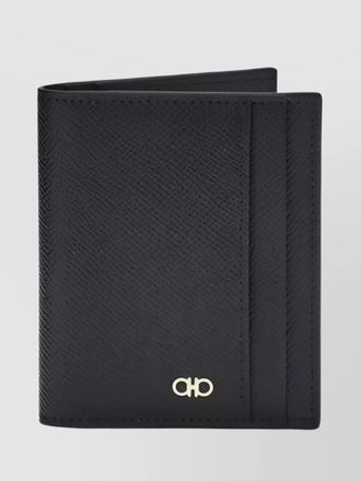 Ferragamo compact leather card holder with 2 slots