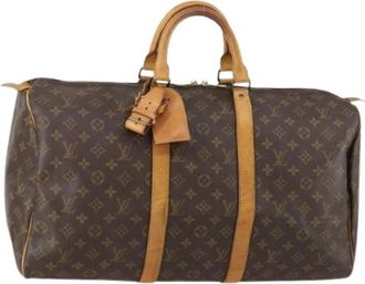 Louis Vuitton Pre-owned Weekend Bags, female, Brown, Size: ONE SIZE Pre-owned Weekend Bag