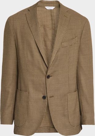 Boglioli Men & apos;s Wool Gingham Single-Breasted Sport Coat