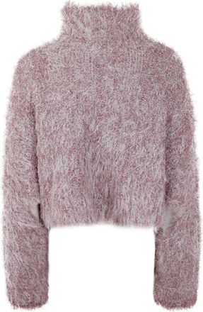 J.W.Anderson Womens Cropped Cutout Jumper - Light Pink Metal - Size Medium