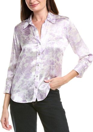 L'agence LAgence Dani 3/4-Sleeve Silk Blouse