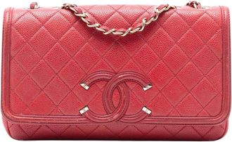 Chanel Pre-owned Chain Flap Bag - Dames - Vintage Schoudertas - Rood - ONE Size - Vintage