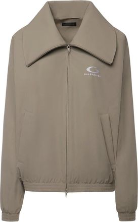 Balenciaga Jassen, Dames, Bruin, M, Polyester, Lichte Jassen