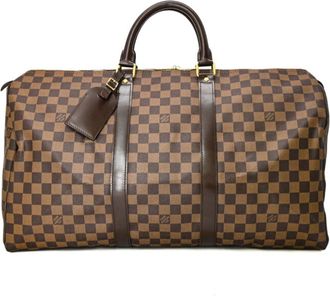 Louis Vuitton Brown Damier Canvas Damier Canvas Boston Bag (Pre-Owned)