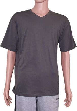 Bally Mens Short Sleeve V-Neck Logo T-Shirt In Forest Green